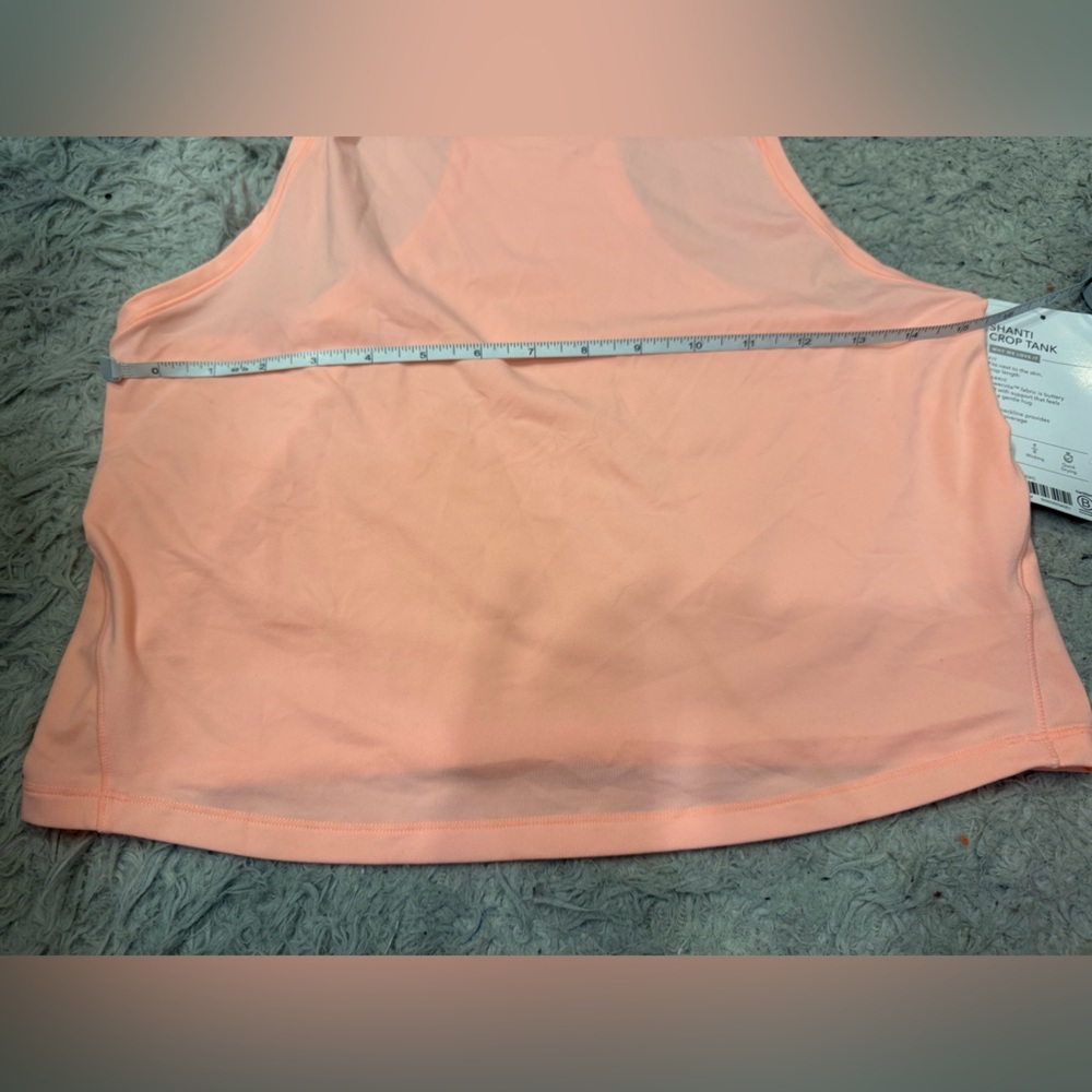 NWT Athleta Shanti Crop Top Orange Size Large - Picture 3 of 8